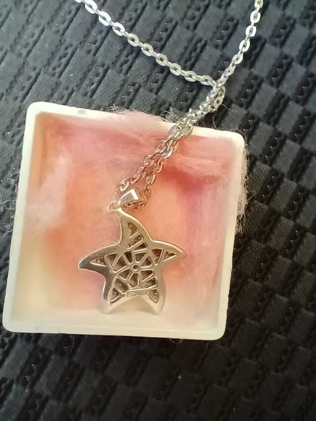 Collana stella argento