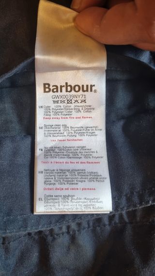 Barbour Parka niña Azul Marino 