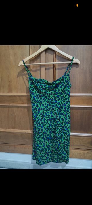 Vestido mini estampado leopardo