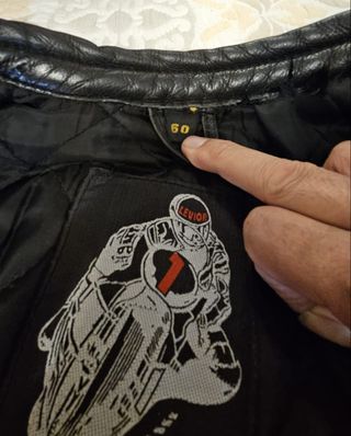 Chaqueta cuero Levior moto