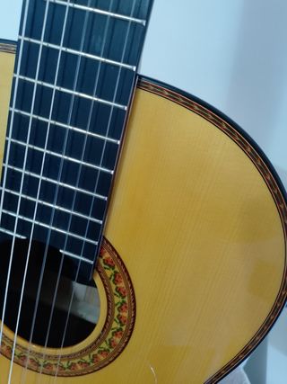 Guitarra flamenca autoamplificada 