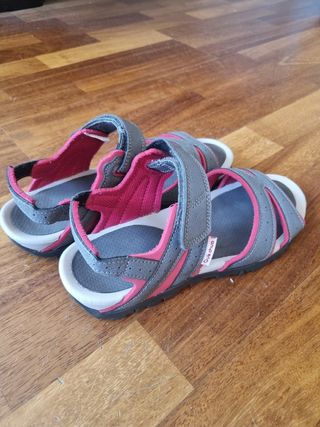 Sandalias Quechua Gris-Rosa Mujer