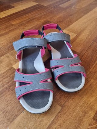 Sandalias Quechua Gris-Rosa Mujer