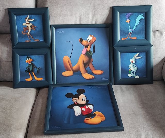 10 Cuadros Disney & Warner Bros