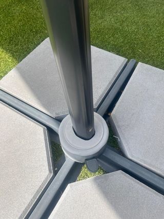 Sombrilla jardín blanca - 3x3m