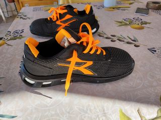 Zapatillas seguridad - negras/naranjas
