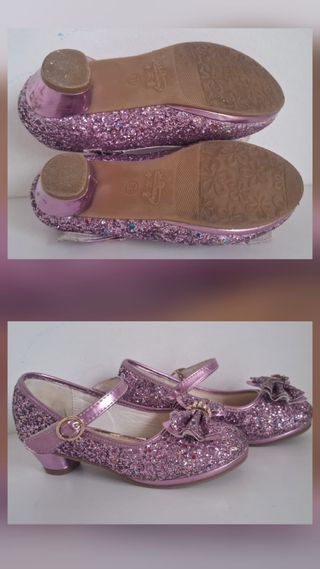 Zapatos niña glitter purpura talla 31
