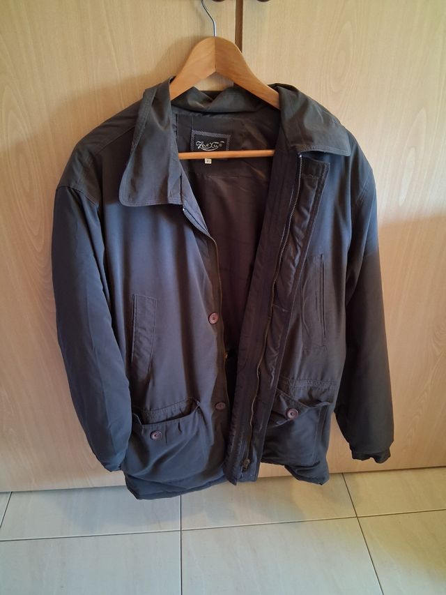 Chaqueta gris L - Pluma