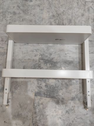 Estante metálico blanco - 2 niveles