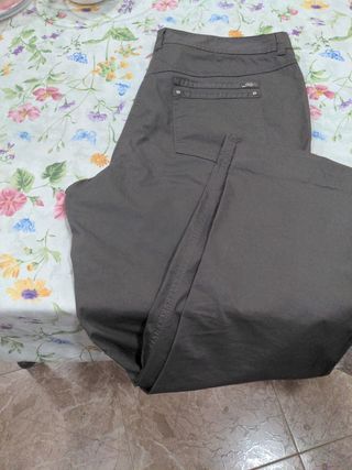 Pantalones Punto Roma Gris