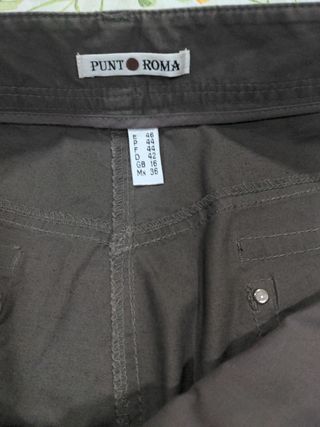 Pantalones Punto Roma Gris