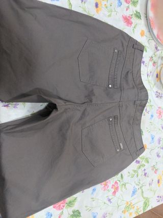 Pantalones Punto Roma Gris