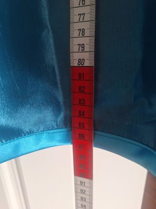 Manton y falda a juego - seda turquesa
