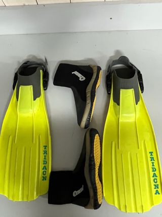 Aletas buceo Tridacna + botines
