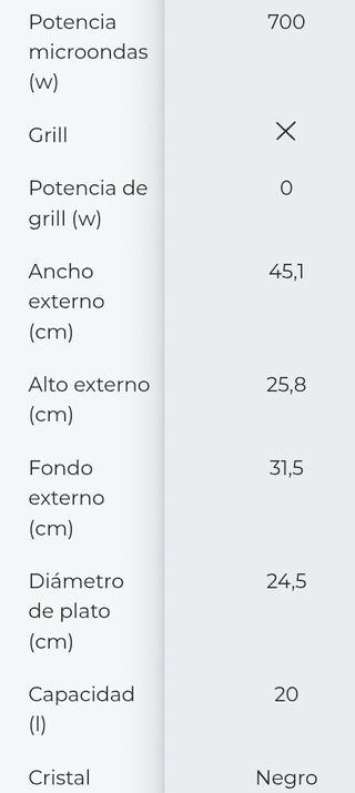 Microondas Cecotec ProClean 3050