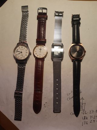 Lote 4 relojes caballero