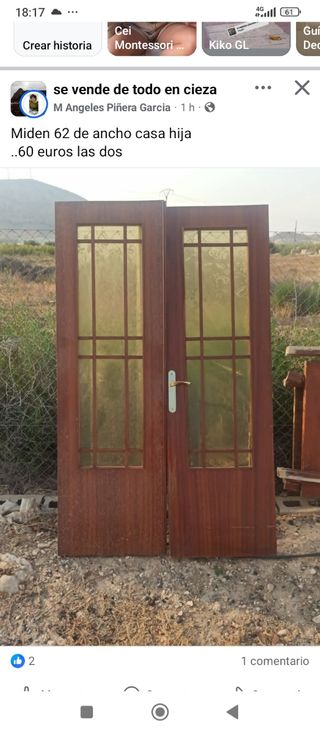 Puerta de dos hojas