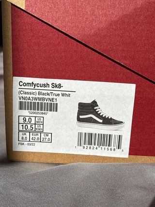 Vans clásicas altas negras