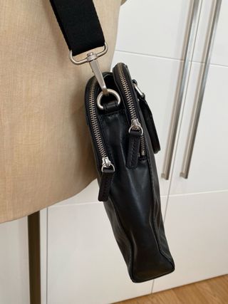 Bolso bandolera Fossil - Piel negra