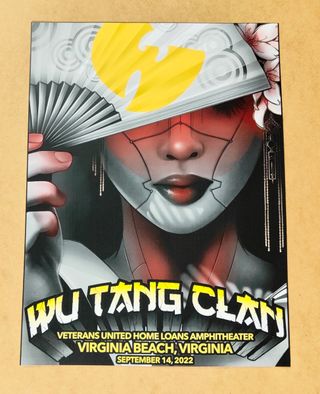 Poster "Wu-Tang Clan" Live in Virginia (USA) 2022