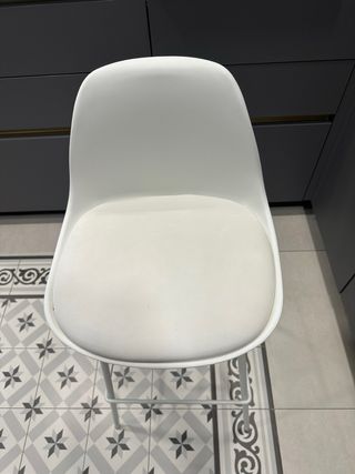 Taburete cocina blanco - 97cm