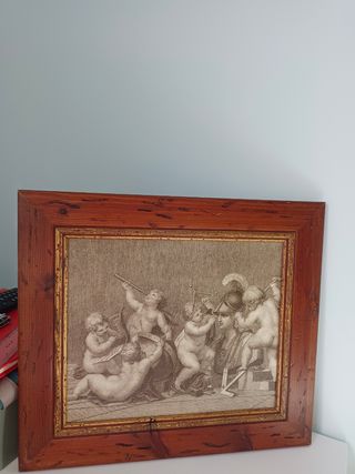 Cuadro antiguo querubines