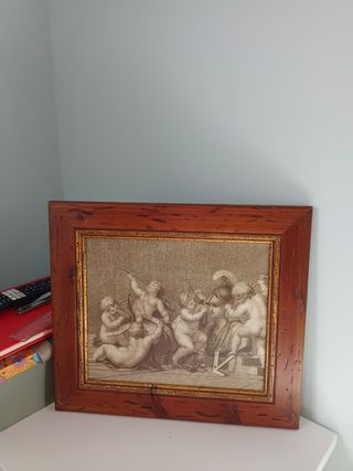 Cuadro antiguo querubines