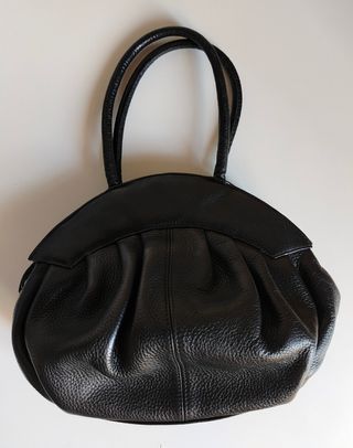 Bolso negro piel - elegante