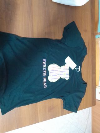 T-shirt verde orsetto
