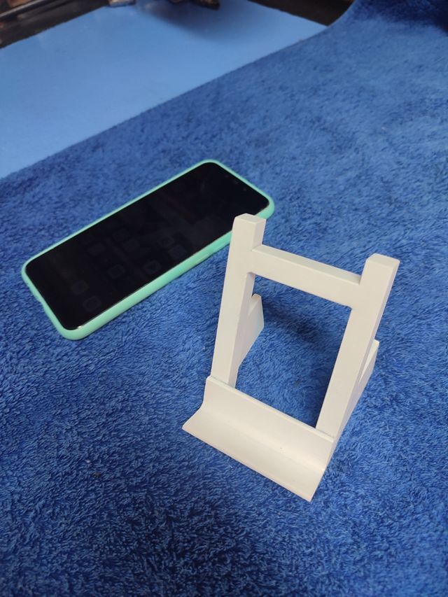 Soporte móvil artesanal, ideal para regalo .