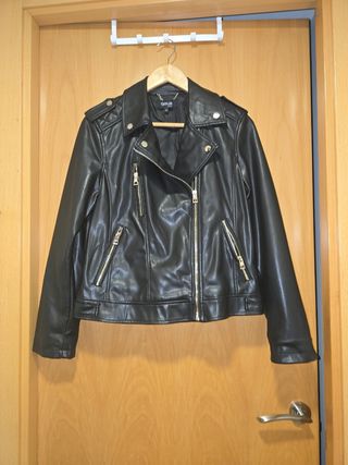 Cazadora negra biker FÓRMULA JOVEN mujer