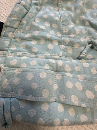 Fidella portabebés - Mint con lunares