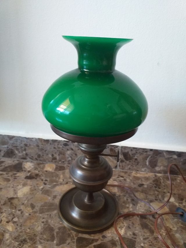 Lampara vintage tulipa verde