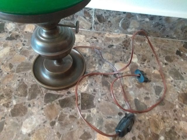 Lampara vintage tulipa verde