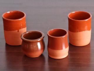 4 Vasos Terracota - Decorativos