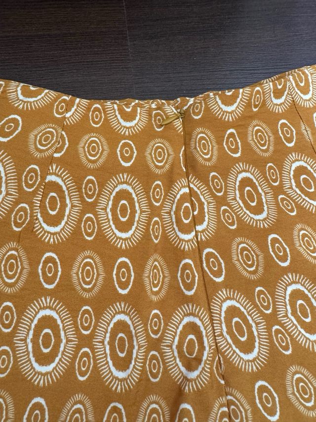 Falda pantalón Zara amarilla