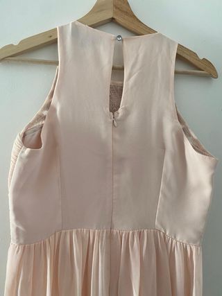 Vestido fiesta rosa palo 