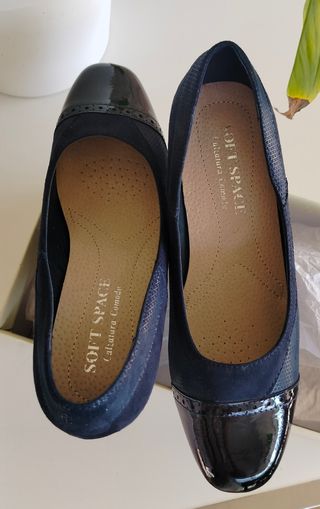Scarpe Soft Space blu donna