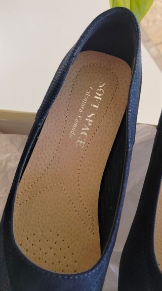 Scarpe Soft Space blu donna