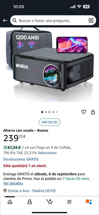 Proyector Wimius - Mini proyector