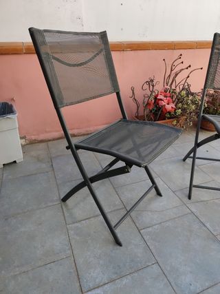 Sedie pieghevoli metallo grigio