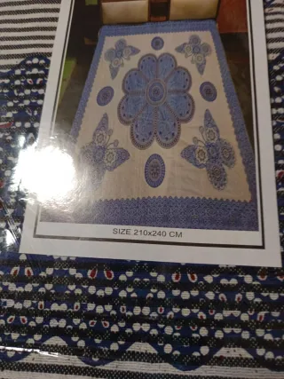 COLCHA INDIA FLOR CON MARIPOSA 2 STOCK