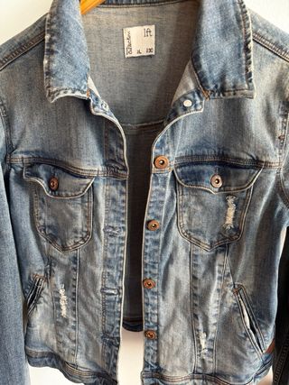 Chaqueta vaquera de mujer de Lefties, talla L 