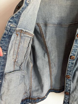Chaqueta vaquera de mujer de Lefties, talla L 