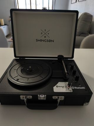 Tocadiscos SWINGSON Bluetooth - Negro