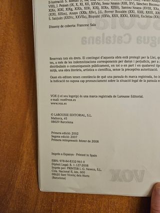 2 DICCIONARIOS DE CASTELLANO Y DE CATALÁN