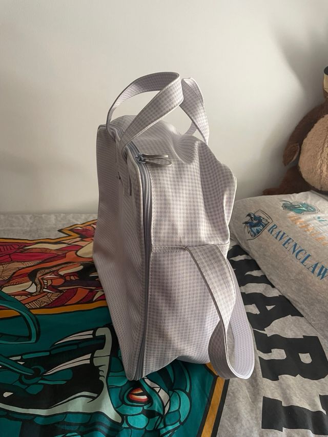 Bolso bebé - Azul y blanco