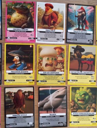 Cartas Brainrot italianas - Lote