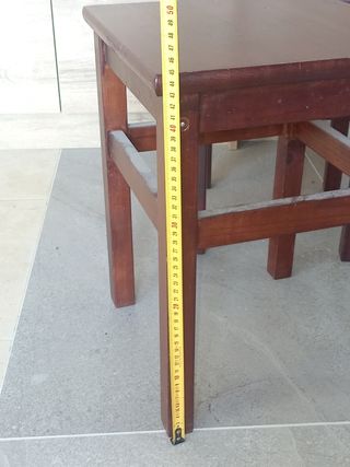 2 Taburetes Madera Marrón