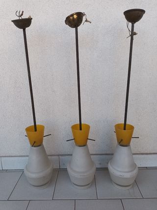 3 Lampadari vintage anni '50